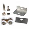 Durable Sliding Door Pulley Roller Full Copper Bearing Easy Installation with Clips Screw for Glass Doors