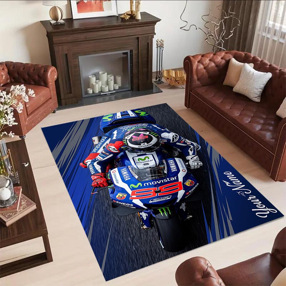 Jorge Lorenzo Customized Name Floor Rug Office Rug Suitable For Study Room Living Rooms Balcony Playrooms Antislip Rug Decorate Offices