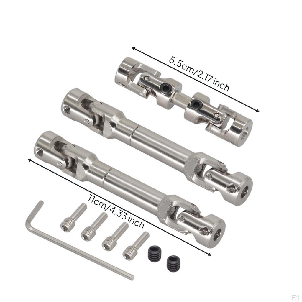 3 Pieces Driveshaft with Universal Joint Metal Drive Shaft Heavy HighPerformance