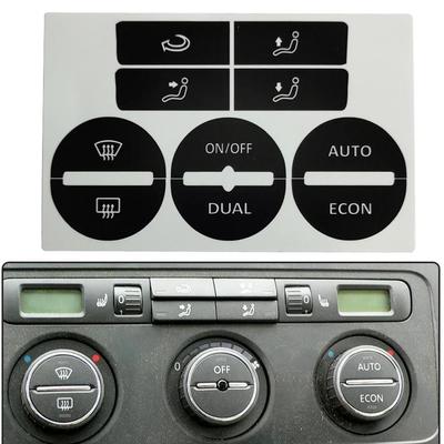 Adesivi per la riparazione dei pulsanti dell'auto per Mk5 04/05/06/07/08, kit di riparazione per pulsanti usurati del climatizzatore della console centrale, adesivi