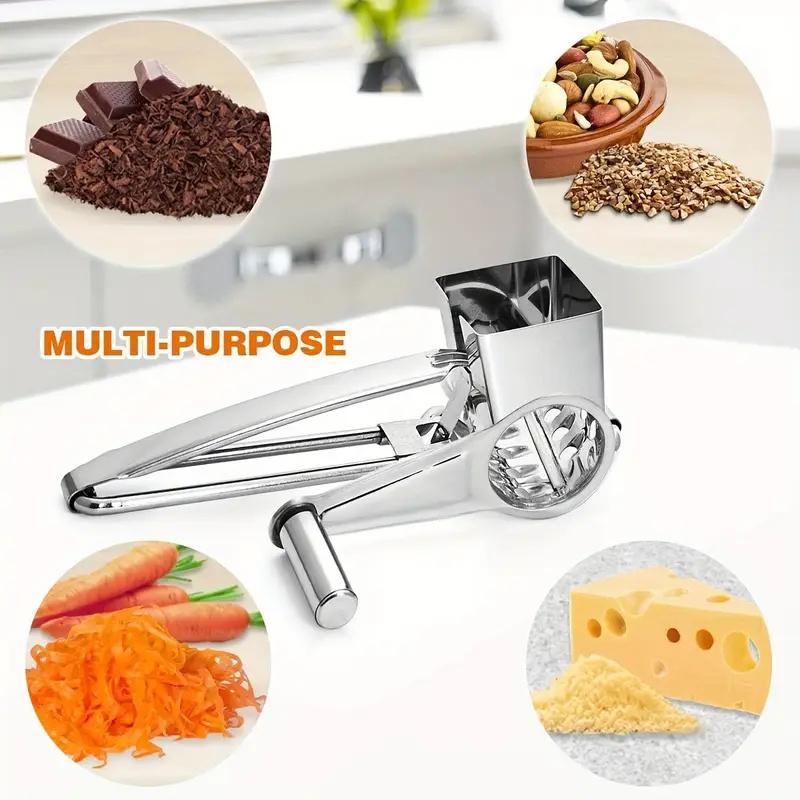 5 In 1 Edelstahl Käsehobel Reibe 4 Manuelle Dreh-Käsereibe Multifunktionale Reibe Butter Schneider Küchenhelfer