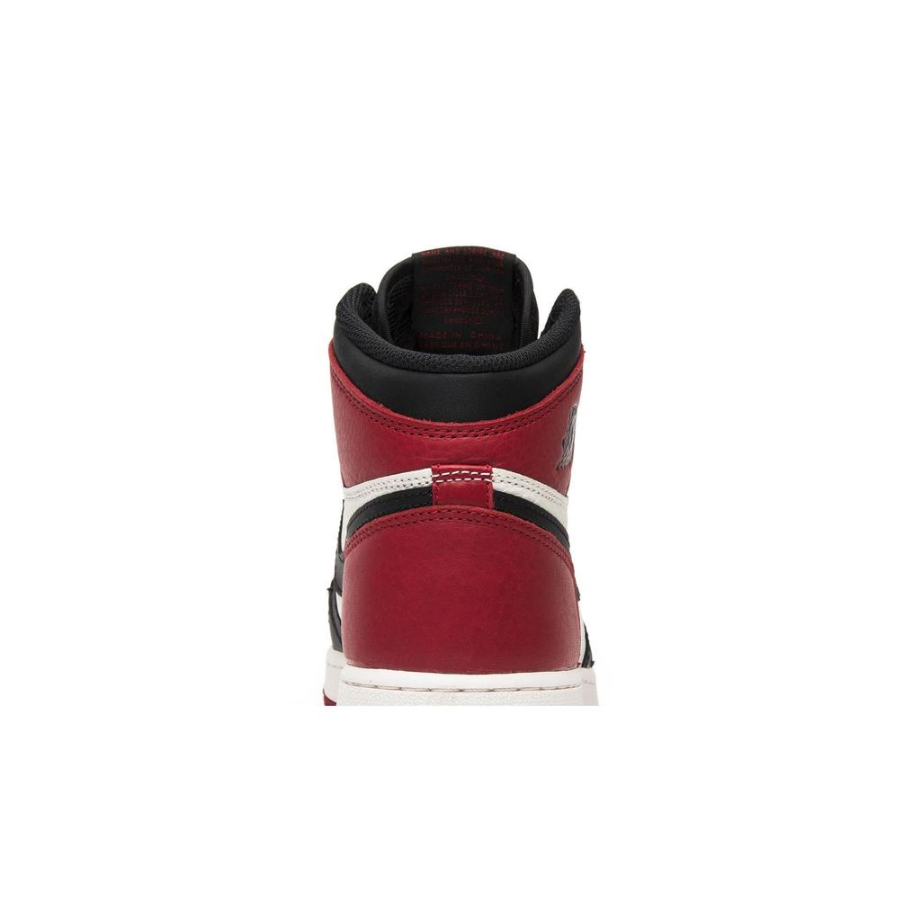 Air Jordan 1 Retro High OG BG 'Bred Toe' (Unisex) Gym Red / Summit White Kids' Basketball Shoes 575441 610