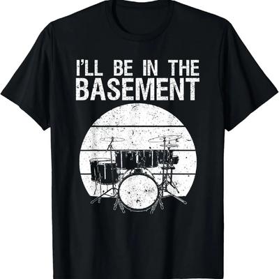 Art de Batteur Drôle Hommes Femmes Batterie Batterie Amoureux de la Musique T-Shirt