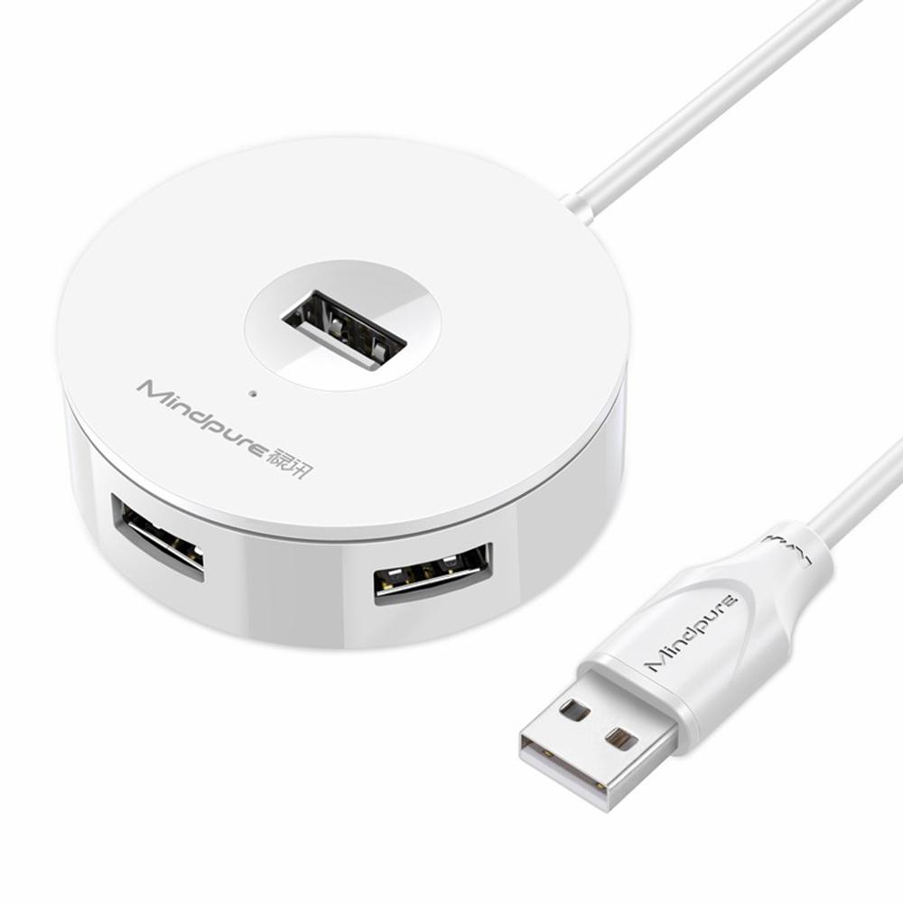 

MINDPURE US018 0.5m USB to 4 X USB2.0 Docking Station Laptop Computer USB Hub Adapter White