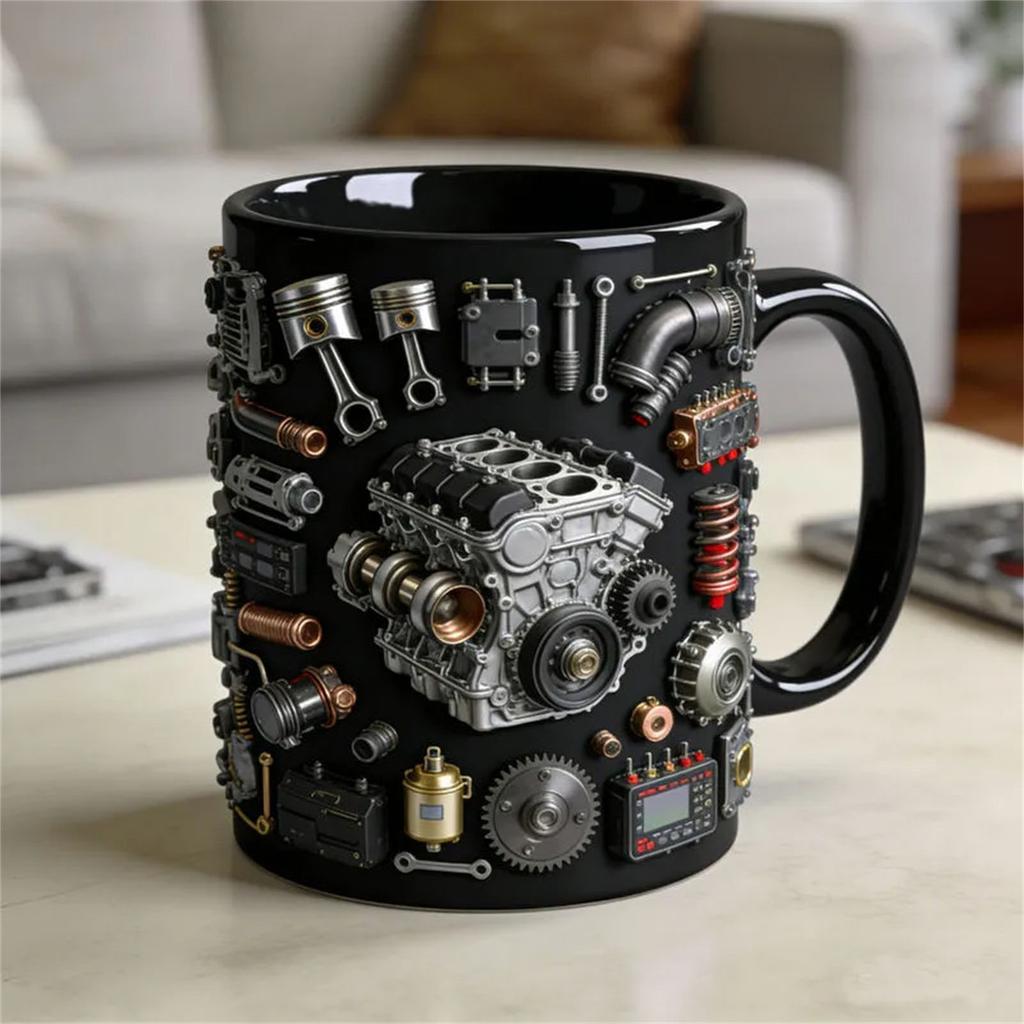 Personalisierte Motor Teile Tasse