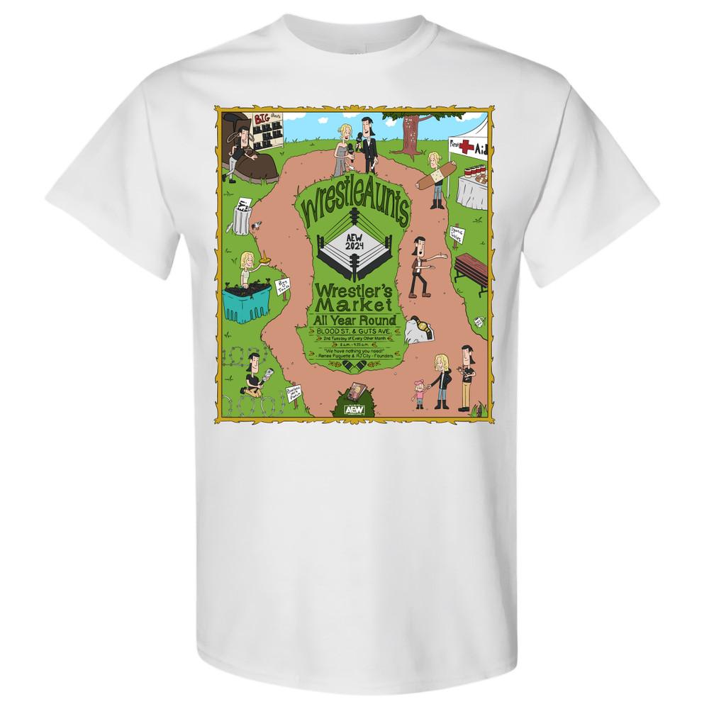 RENEE PAQUETTE amp; RJ CITY WRESTLEAUNTS WRESTLER#039;S MARKET AEW Official TShirt Unisex T-Shirt XXXL