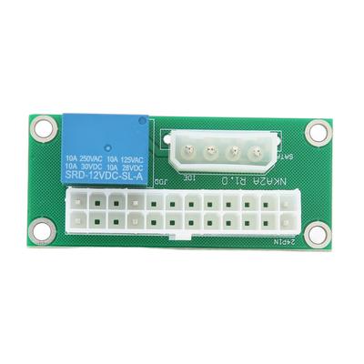 Multiple Power Supply Adapter ATX Power Synchronization 24Pin Dual Power Startup Board for Power Supply Graphics Card