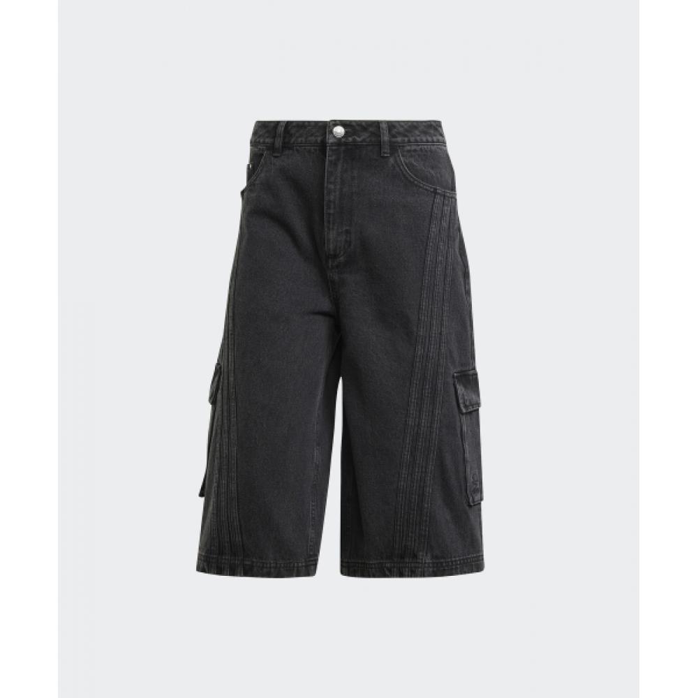 Adidas Adilenium 2 Denim Capri Short Pants   Black Jm9283