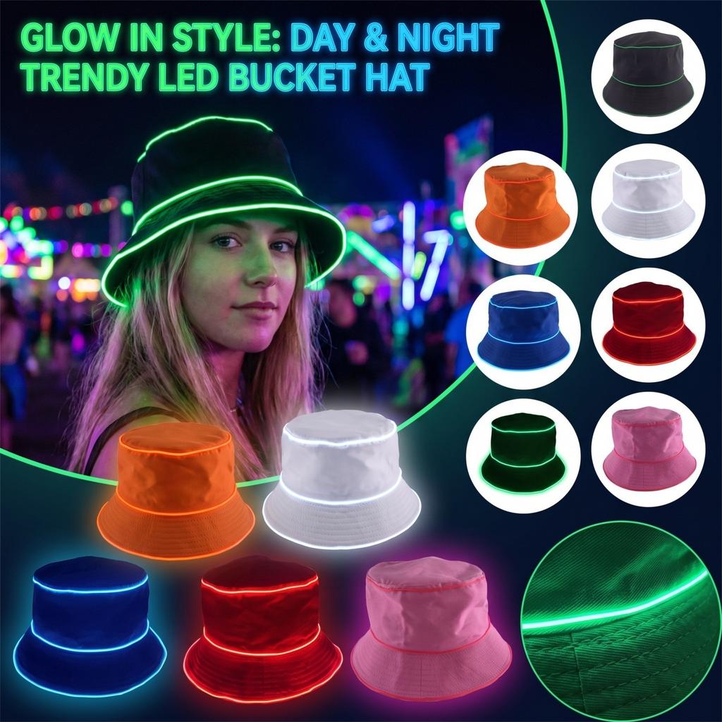 Men Women Outdoor In The Dark Hat for Day and Night Use, Battery Not Included