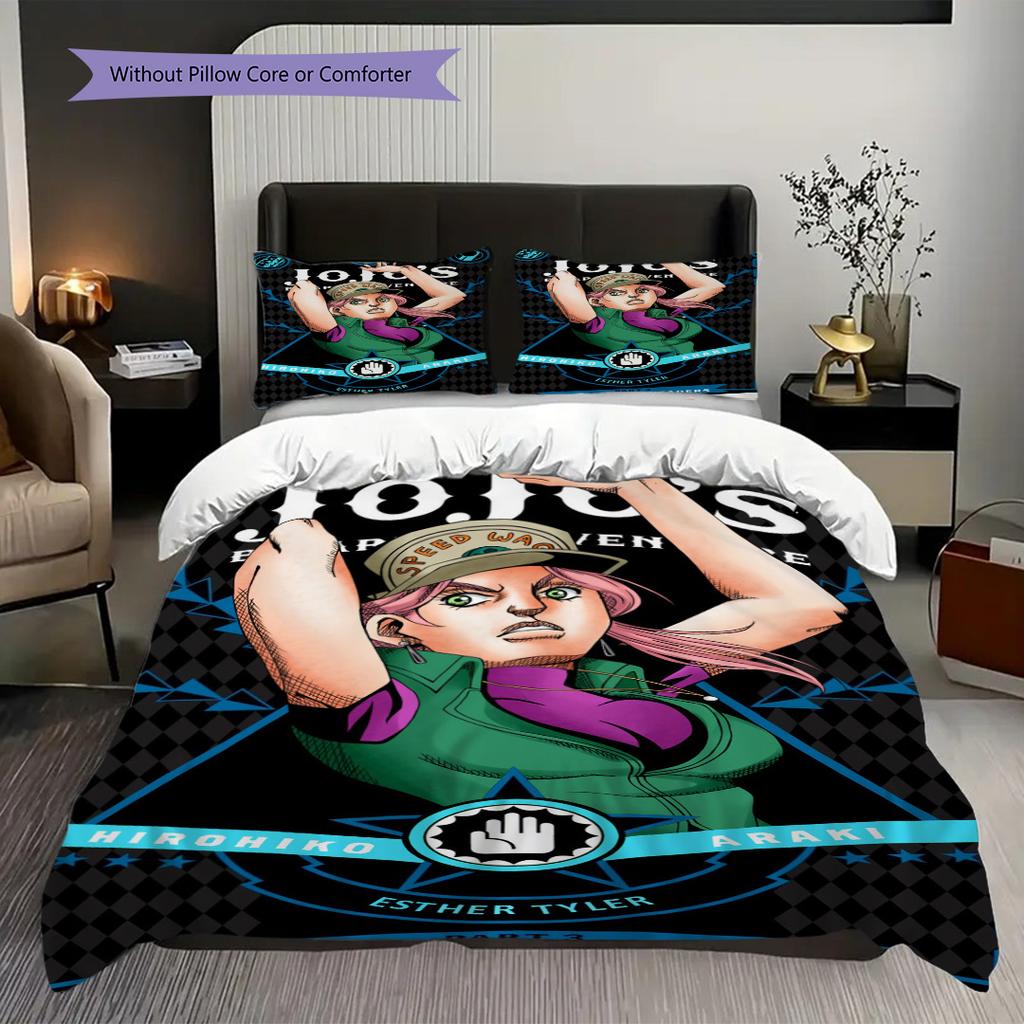 Urban Power Motion Three-piece set (1 * duvet cover + 2 * pillowcase, without core) 2D Flat Christmas birthday gift Duvet cover and pillowcase