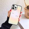 Minimalistisches Pastell GoodVibes Herz Neon Handyhülle Cover Für iPhone 17 Air 16 15 14 12 13 Pro Max Plus Fundas