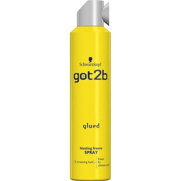Gel Coiffant - Schwarzkopf - Got2b Glued - 300ml - Spray - Sans Alcool