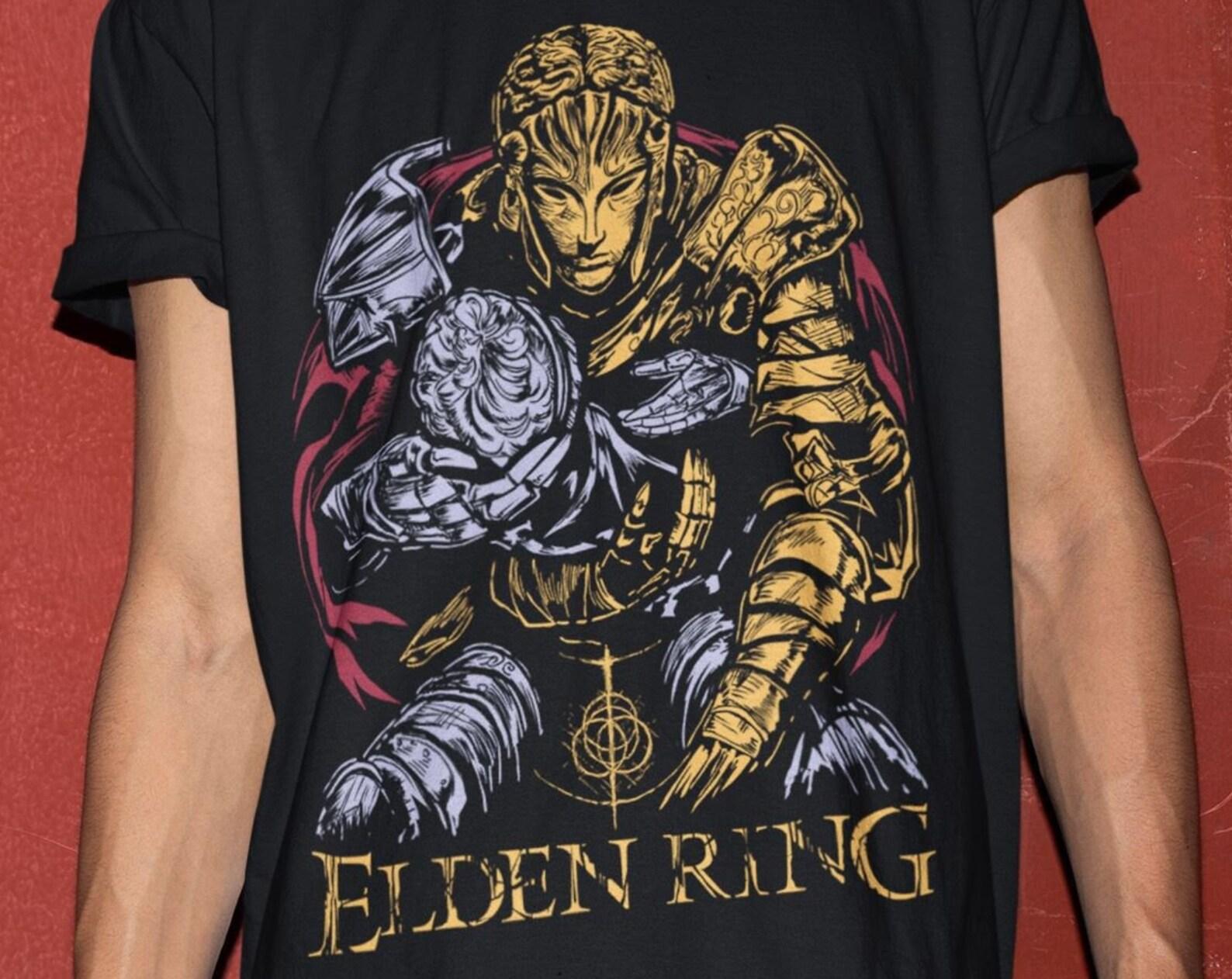 Unisex Elden Shirt, The Warrior Graphic Tee, Tarnished Soulsborne T-Shirt S