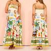 2024 Summer High-Waist Sleeveless Printed Dress for Women