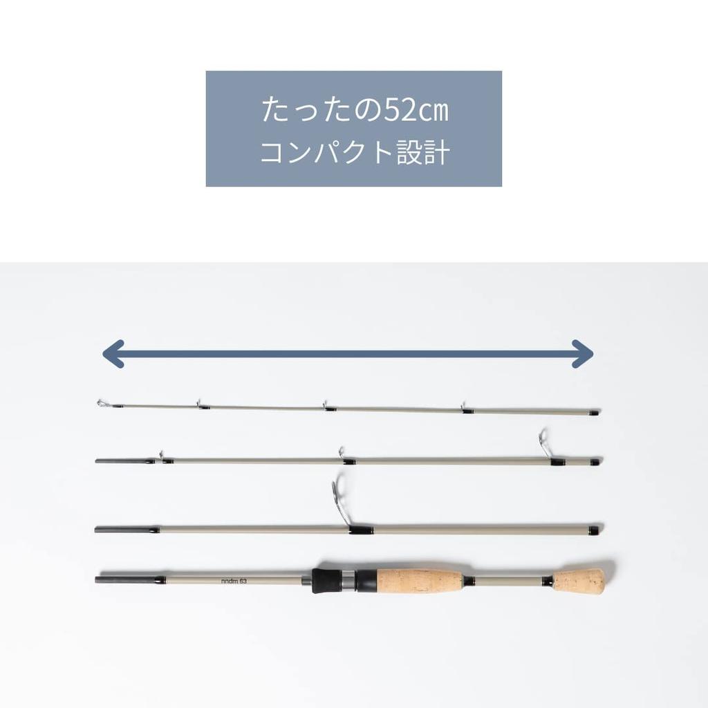 Azzurro Vara Compacta nndm Spinning Bege Claro Vara para Iscas Vara Dobrável Vara de Pesca (Qualquer coisa) 6,3 pés [Pesca, Acampamento, Ciclismo, Trem, Viagem, Estiloso, Fofo]