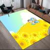 Doraemon4 Flannel Pattern Square Carpet,Area Rug,Carpet Rug for Living Room Bedroom Sofa Playroom Decor,Non-slip Floor Mat