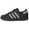 Originals Superstar Fabric Leather Casual Low-Top Sneakers Unisex Sneakers Black Gray IE1829