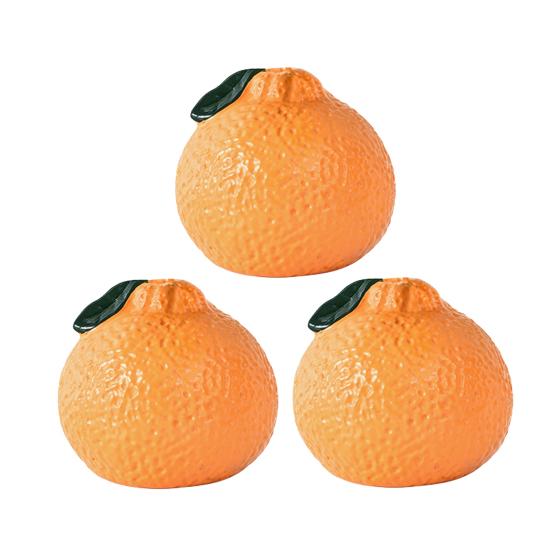 Vaso a Forma di Arancia Piccolo Design Vaso Idroponico Arancia Frutta Decorativa per Casa Ufficio