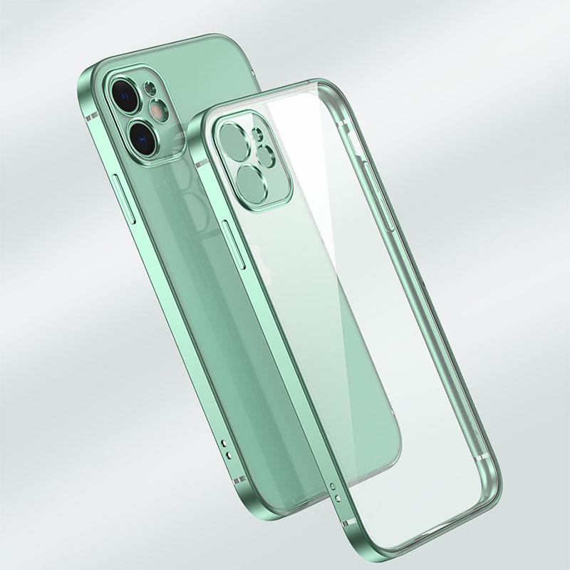Buy Luxury Square Frame Plating Tpu Case For Iphone 12 Pro 12 Mini 11 Pro Max X Xr Xs 7 8 Plus Se Soft Clear Cover At Affordable Prices Free Shipping Real Reviews With Photos Joom