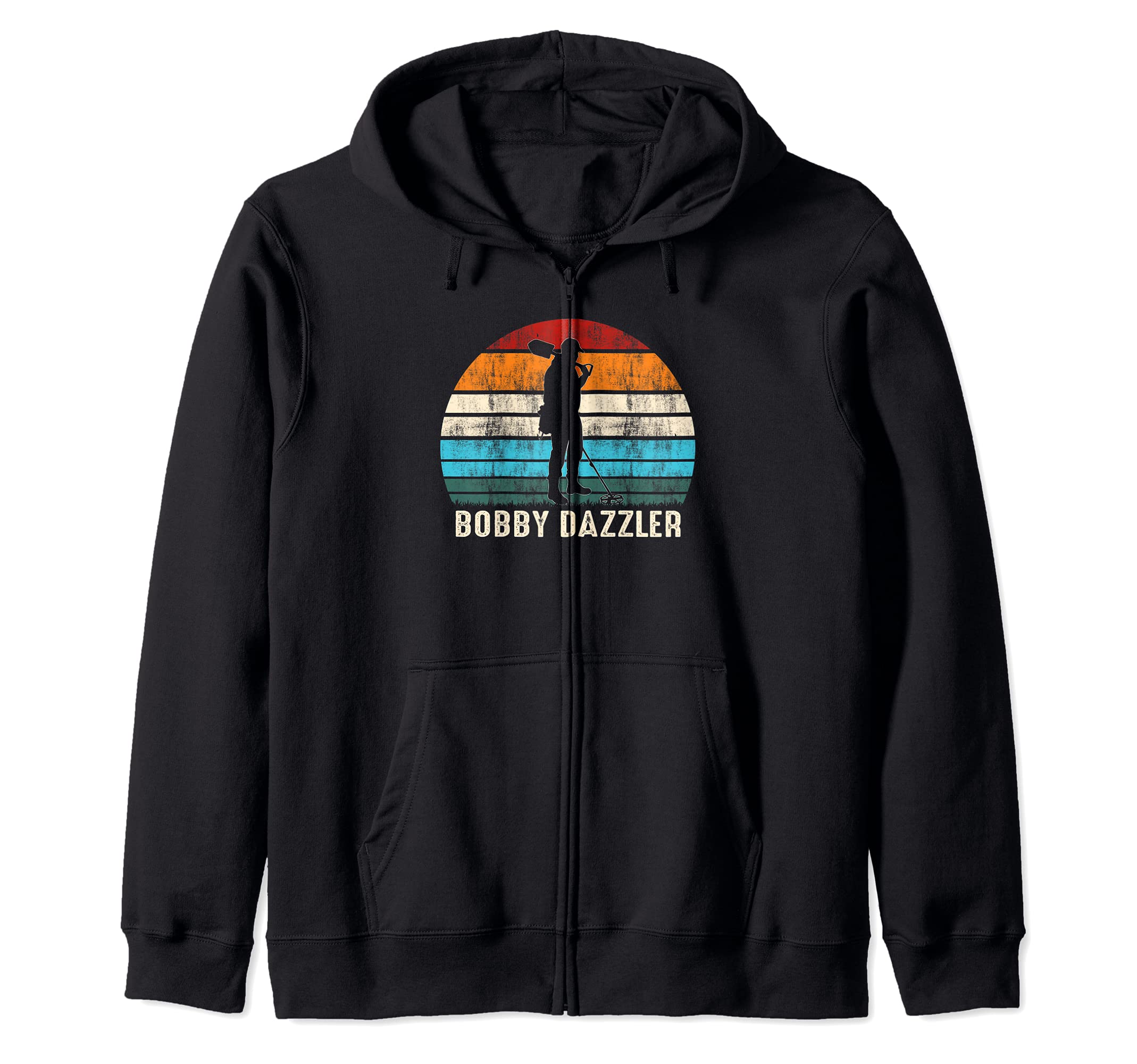 

Bobby Dazzler Metal Detector Treasure Hunter Coin Collector Zip Hoodie