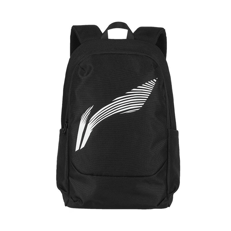 Li Ning Polyester Backpack Unisex Black ABSV509 F