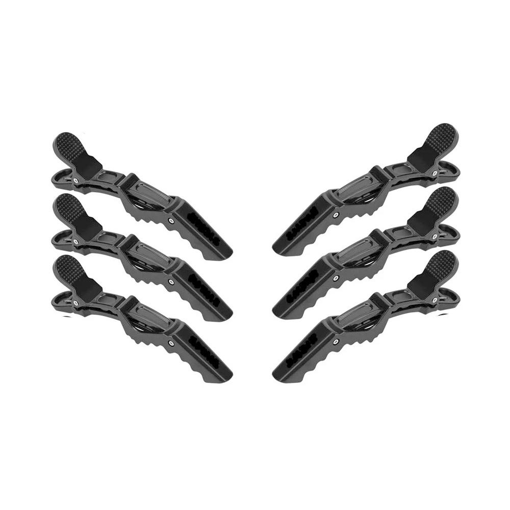 6Pcs Hair Clips for Styling Sectioning - Wide Teeth Double Hinged Design Professional Salon Quality Alligator Hair Clips