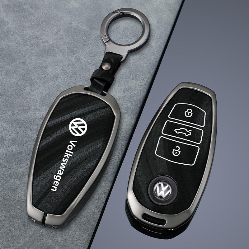 For VOLKSWAGEN Car Smart Zinc Alloy Key Case Cover Keychain Shell for VW Volkswagen Touareg 2011 2012 2013 2014 2015 2016 2017 2