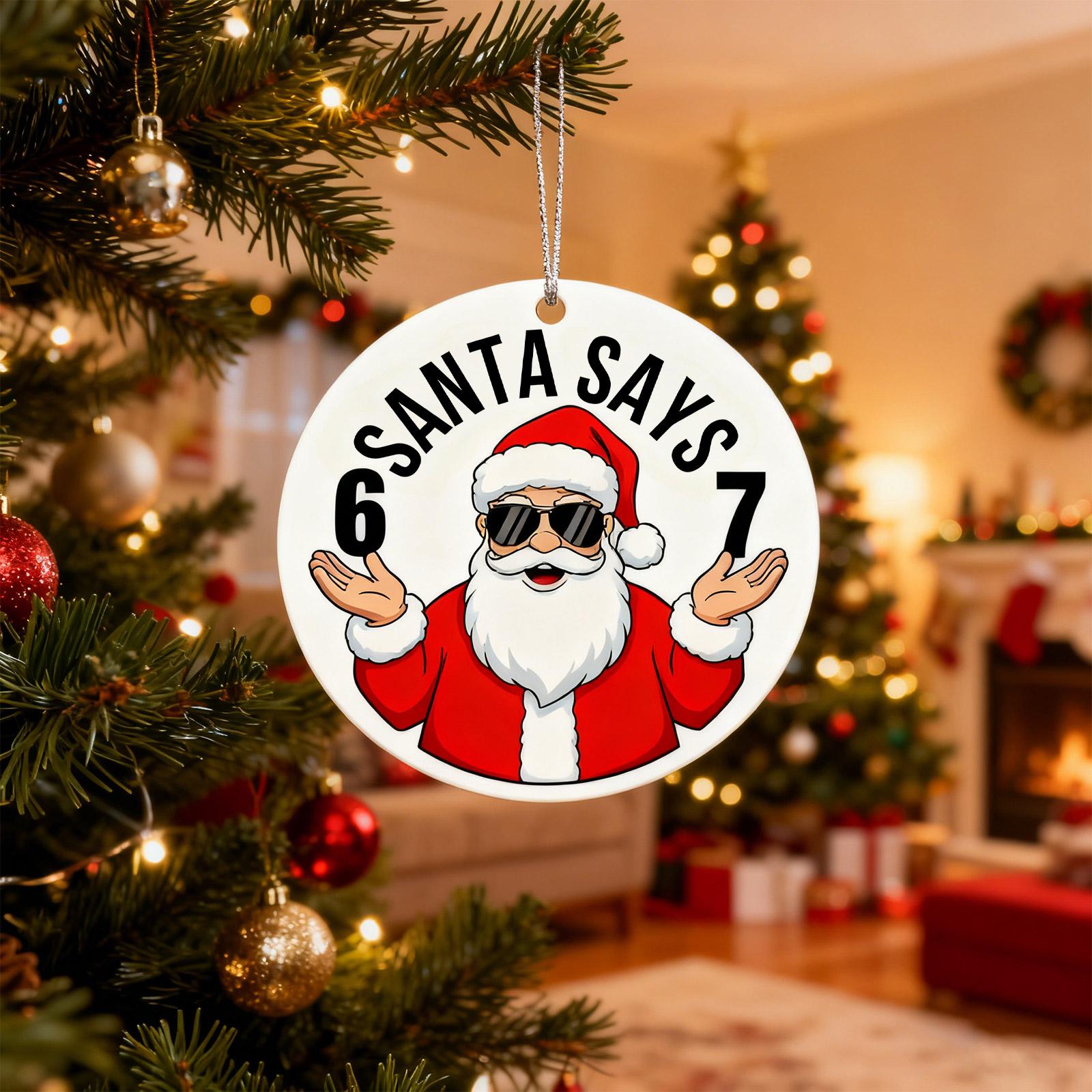 

Acrylic Christmas Ornaments, Fun Number Tidbit Ornaments, Pendants One Size