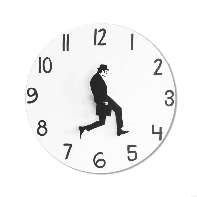 62KD Comedy Inspireds ministrys Of Silly Walk Wall Clock Comedian Home Decoration Novelty