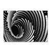 3D Three-Dimensional Large Carpet Door Mat Black And White Vortex Living Room Large Square Floor Mat Non-Slip Foot Mat