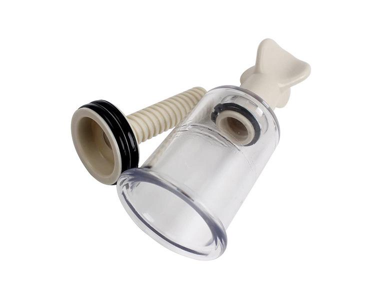 Women's Nipple Suction Cup Massager & Clamp - Vacuum Suction Training & BDSM Flirting Toy