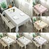 Grid Printed Waterproof Rectangula Kitchen Dining Table Cover Mat Antifouling Oilcloth Table Colth Tablecloth