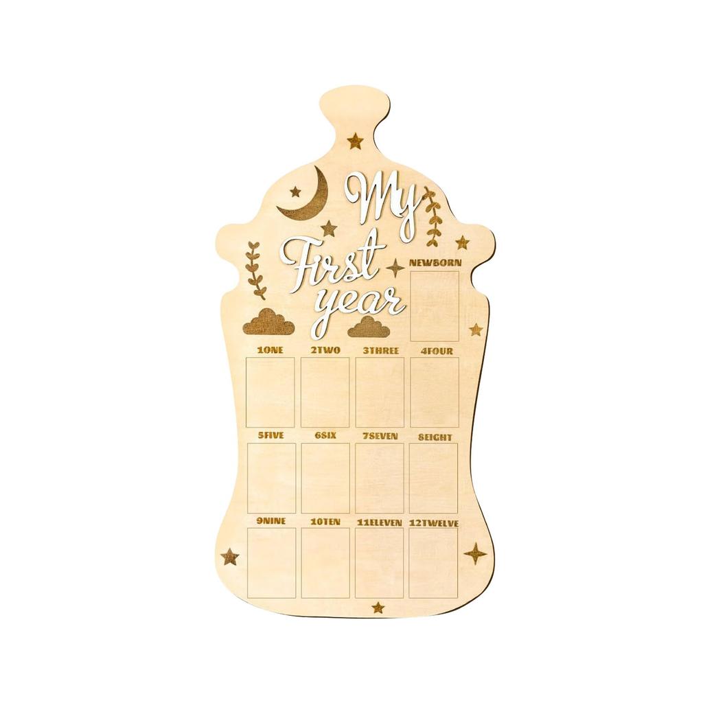 Custom Photo Frame Wooden Photo Show Growth Anniversary Month Plaque