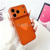 3D Love Heart PU Lambskin Phone Case For Samsung S26 Ultra S25 S24 S23 S22 S21 S20 FE Plus Note 20 Candy Color Soft Back Cover