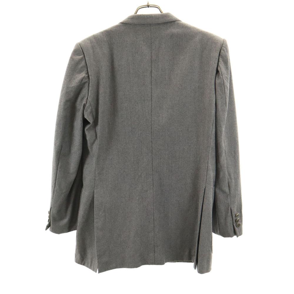 LANVIN 80s 90s Wool Blend Old tailored jacket 7 gray blazer Men's Used