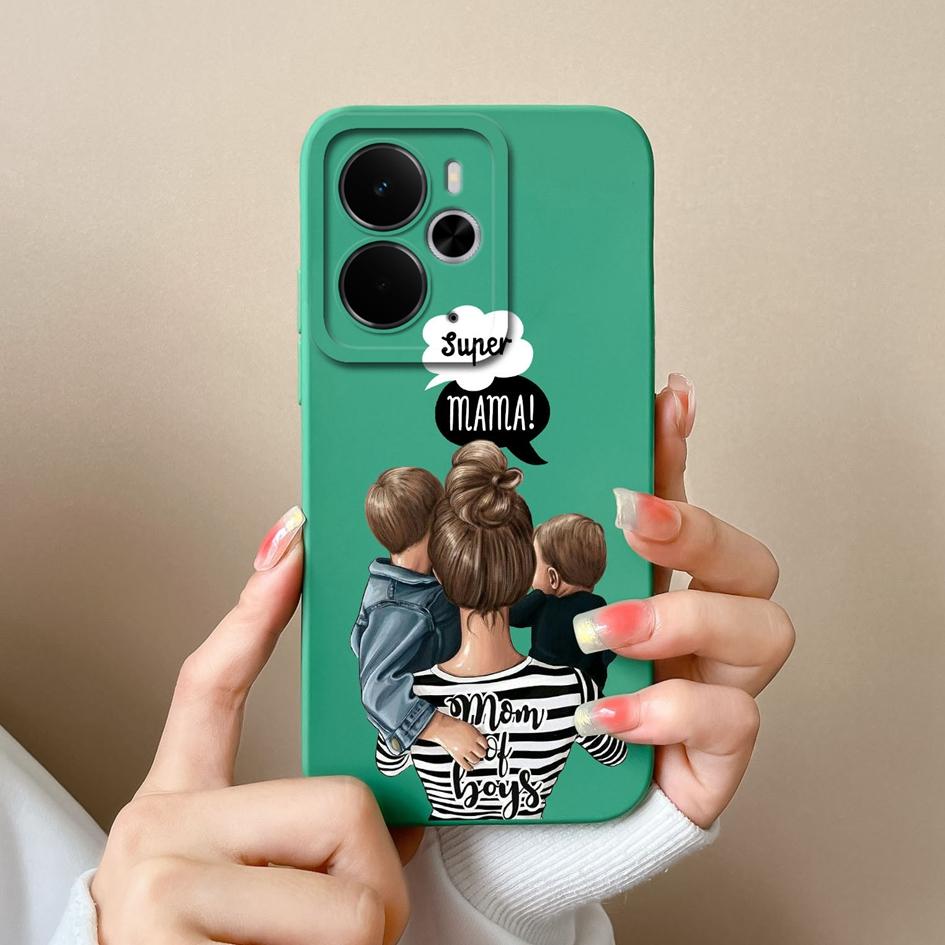 For Oppo Realme P3 C75x Narzo 10 30 60 A5 Pro 14 14T 14X Phone Cases Fashion Cool Girl High Quality Liquid Silicone Shockproof Housing For Oppo Covers