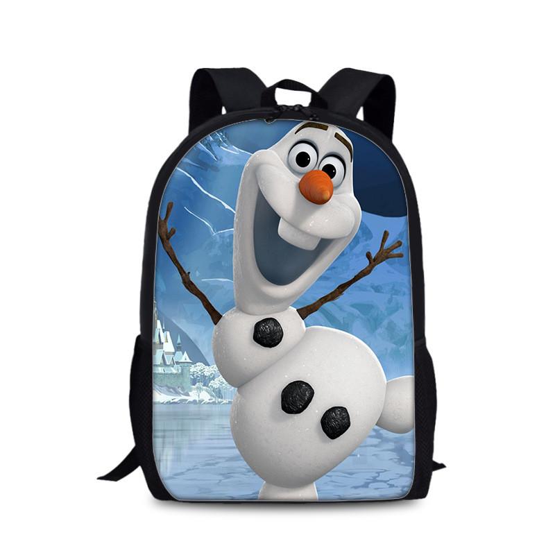 Frozen Childrens Cartoon Backpack With Lightweight Nylon Material For School And Daily Use