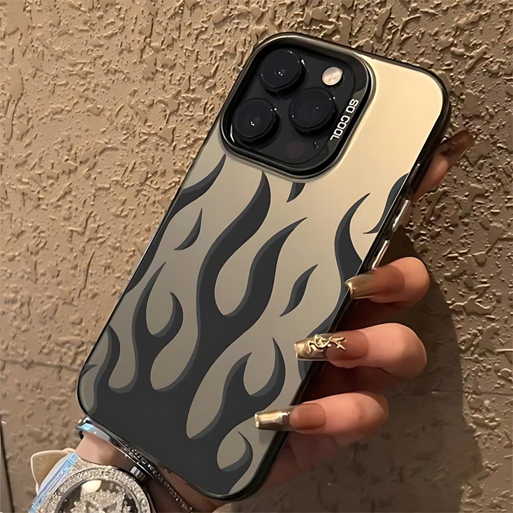 INS Creative Fashion Flame Fire Phone Case for Samsung Galaxy S26 S25 S24 S23 S22 S21 S20 Note20 FE Ultra Edge Plus 4G 5G Cover