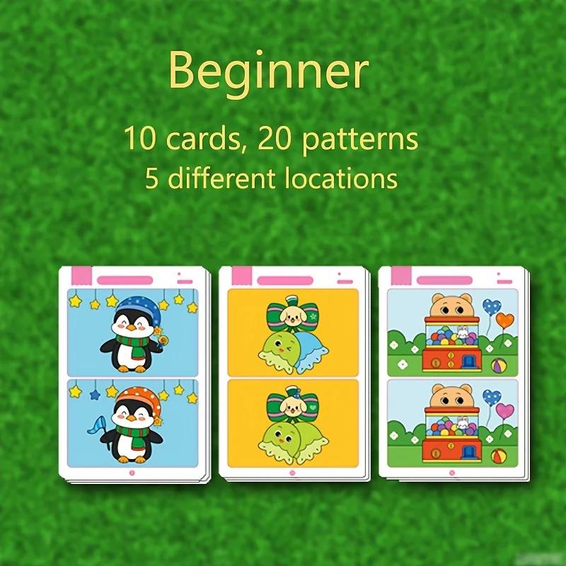 

Spot the Difference Learning Game – Reusable Wipe-Off Cards for Children s Concentration & Observation Skills