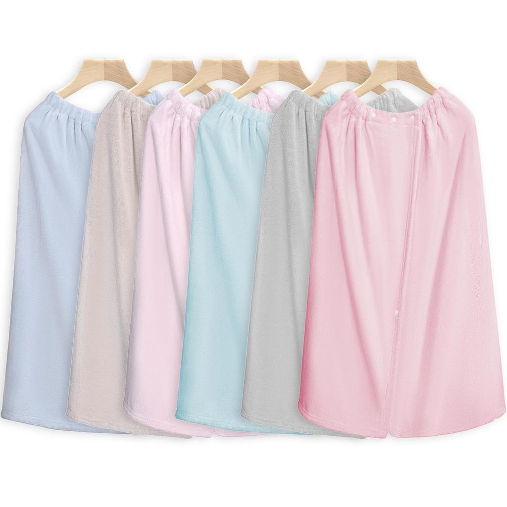 Wearable Bath Large Wrap Adult Bath Easy to Stays in Soft to the Ideal for Hot and Women's Towel, Size, Towel, Dress, Plain, Absorbent, Wear, Place,