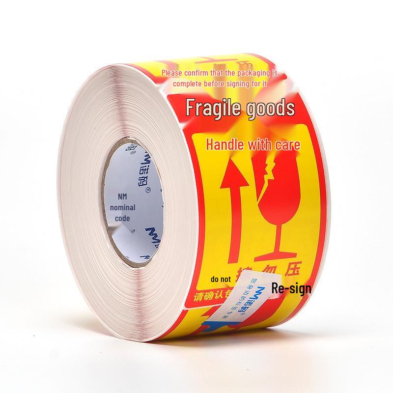 Fragile Handle with Care Adhesive Warning Label Sticker