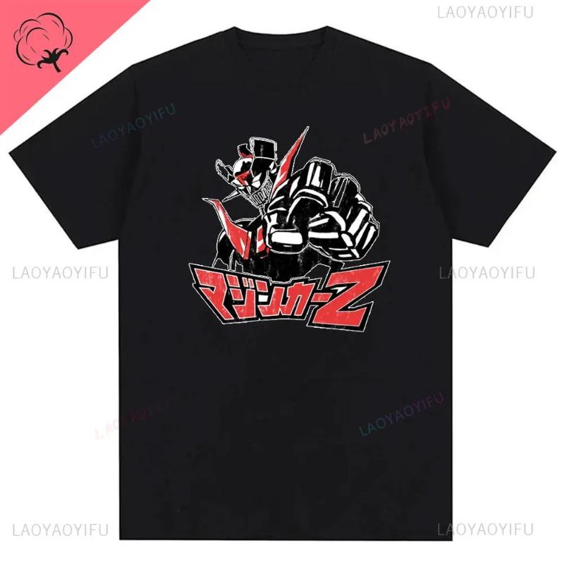 Mazinger Z Dark Robot Men's Personality Pattern Printed Cotton T-Shirt Vintage Tees Stylish Chic T Shirts Crewneck Clothing Top