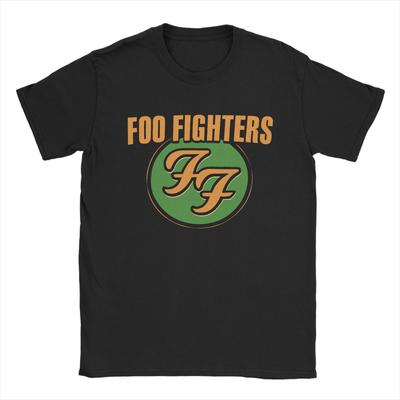 Herr Dam F-Foo F-Fighters Band T-shirt 100% Bomull Kläder Vintage Kortärmad Rundhals T-shirt Presentidé T-shirts