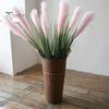 Retro Style Metal Flower Pot Vintage Buckets, Rustic Vases with Handles, Floral Containers, Wide Balcony Arrangement Holder Mouth Plant Display