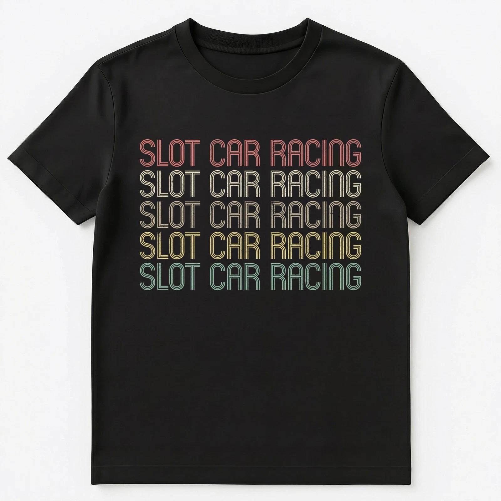 Retro Style Slot Car Racing Unisex T-Shirt M