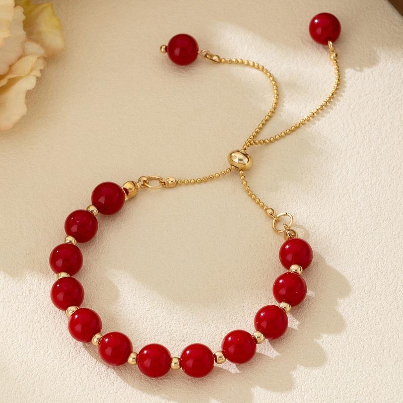 Натуральный сильный свет рядом с круглой жемчужиной нишевый высококачественный браслет регулируемый дизайн темперамент