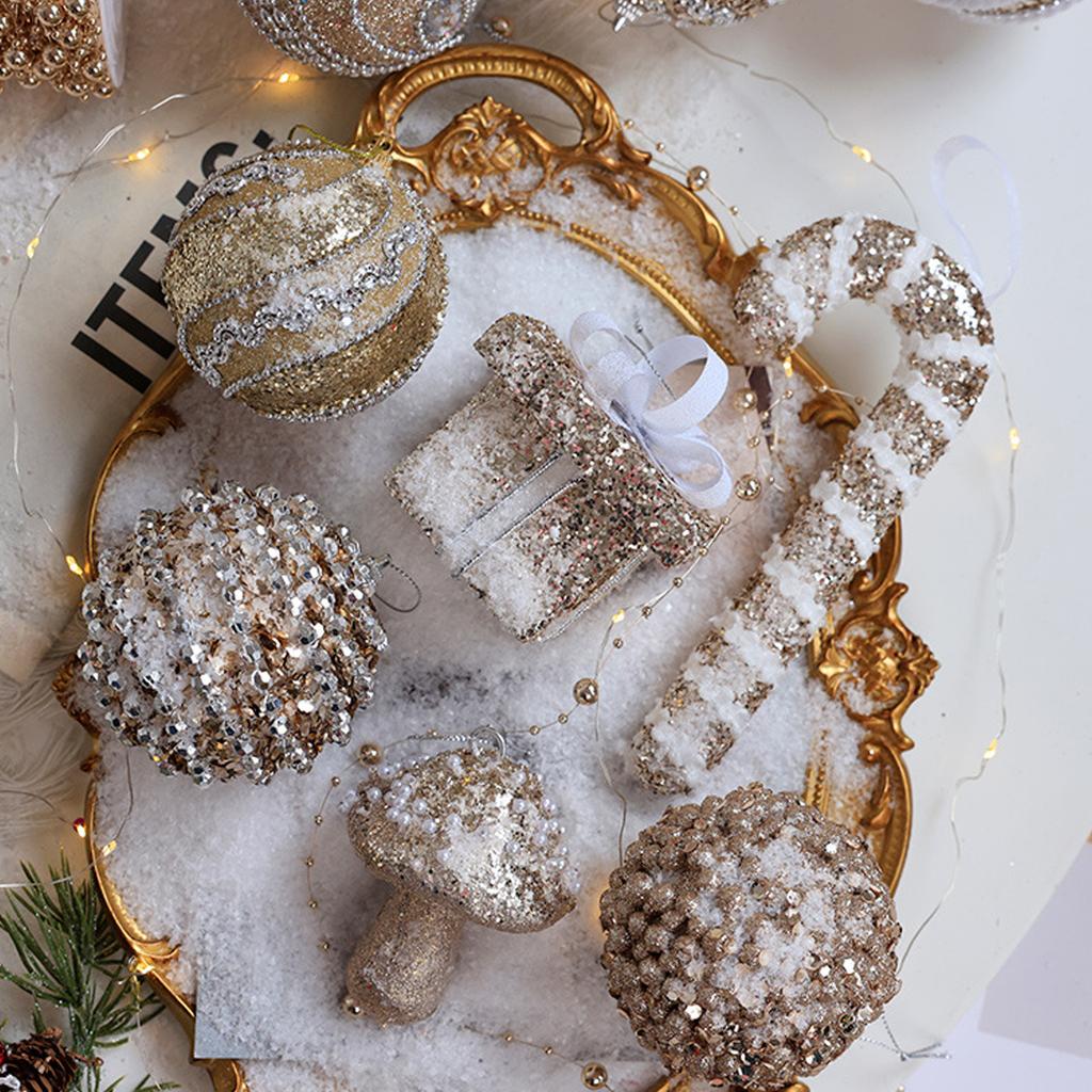 Shatterproof Resin Christmas Tree Ornament Durable Hanging Ball With Assorted Color For Family Home Decoration