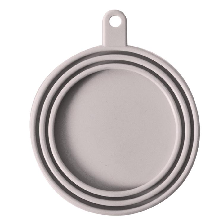 

Silicone Food Can Cover Fresh-keeping Lid Dog for Cat Food Storage Canned Sealed серый