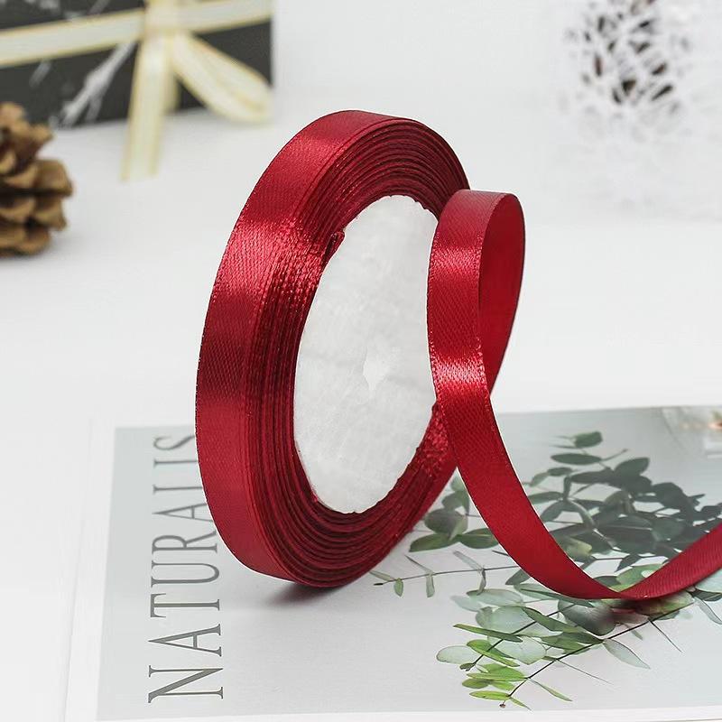 1Cm Ribbon Gift Wrapping Ribbon Cake Baking Ribbon Wedding Bow Accessories Ribbon