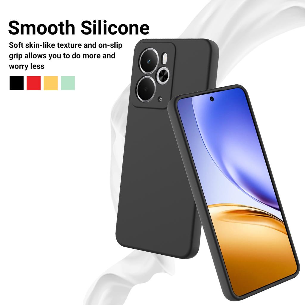 For Realme 14T 5G/Realme 14 5G Liquid Silicone Case Phone Back Cover with Hand Strap